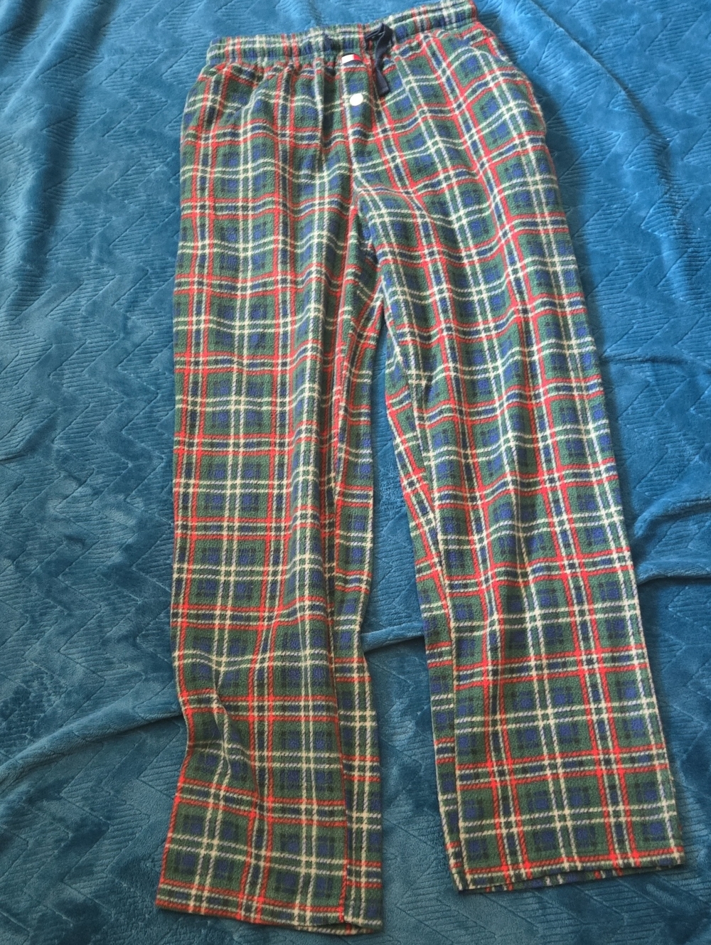 Tommy Hilfiger Red, Green and Blue Plaid Flannel Pajama Pants